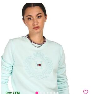 Tommy Hilfiger Aqua Crest Crewneck Sweatshirt